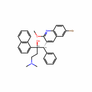 (1S,2R)-1-(6-bromo-2-methoxyquinolin-3-yl)-4-(methylamino)-2-(naphthalen-1-yl)-1-phenylbutan-2-ol