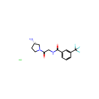 (S)-N-(2-(3-aminopyrrolidin-1-yl)-2-oxoethyl)-3-(trifluoromethyl)benzamide hydrochloride