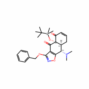 (4AS,8aS,9S)-3-(benzyloxy)-4a-((tert-butyldimethylsilyl)oxy)-9-(dimethylamino)-8a,9-dihydronaphtho[2,3-d]isoxazole-4,5(4aH,8H)-dione