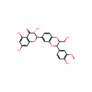 (2R,3R)-3,5,7-Trihydroxy-2-(3-(4-hydroxy-3-methoxyphenyl)-2-(hydroxymethyl)-2,3-dihydrobenzo[b][1,4]dioxin-6-yl)chroman-4-one