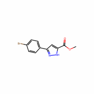 Methyl 3-(4-bromophenyl)-1H-pyrazole-5-carboxylate
