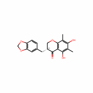 (R)-3-(Benzo[d][1,3]dioxol-5-ylmethyl)-5,7-dihydroxy-6,8-dimethylchroman-4-one