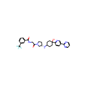 (S)-N-(2-(3-((4-Hydroxy-4-(5-(pyrimidin-2-yl)pyridin-2-yl)cyclohexyl)amino)pyrrolidin-1-yl)-2-oxoethyl)-3-(trifluoromethyl)benzamide