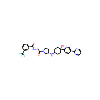 (S)-N-(2-(3-((4-Hydroxy-4-(5-(pyrimidin-2-yl)pyridin-2-yl)cyclohexyl)amino)pyrrolidin-1-yl)-2-oxoethyl)-3-(trifluoromethyl)benzamide