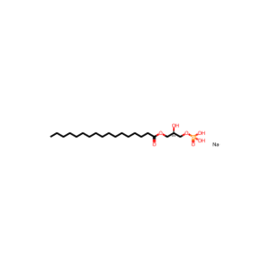 Heptadecanoic acid, (2R)-2-hydroxy-3-(phosphonooxy)propyl ester, sodium salt (1:1)