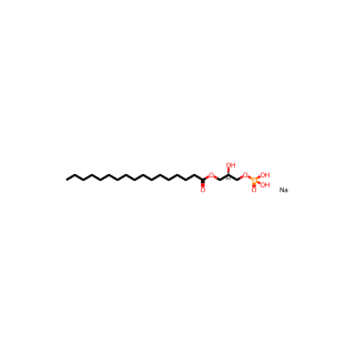 Heptadecanoic acid, (2R)-2-hydroxy-3-(phosphonooxy)propyl ester, sodium salt (1:1)
