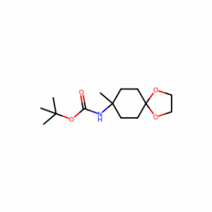 tert-Butyl (8-methyl-1,4-dioxaspiro[4.5]decan-8-yl)carbamate