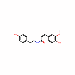 (2Z)-3-(4-Hydroxy-3-methoxyphenyl)-N-[2-(4-hydroxyphenyl)ethyl]-2-propenamide