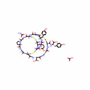 L-Tyrosine, L-cysteinyl-L-cysteinyl-L-α-glutamyl-L-tyrosyl-L-cysteinyl-L-cysteinyl-L-asparaginyl-L-prolyl-L-alanyl-L-cysteinyl-L-threonylglycyl-L-cysteinyl-, cyclic (1→6),(2→10),(5→13)-tris(disulfide), acetate (1:1)