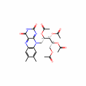 (2R,3S,4S)-5-(7,8-Dimethyl-2,4-dioxo-3,4-dihydrobenzo[g]pteridin-10(2H)-yl)pentane-1,2,3,4-tetrayl tetraacetate