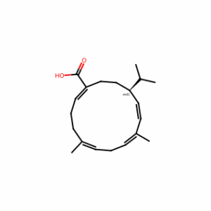 (1Z,5E,8Z,10E,12R)-5,9-Dimethyl-12-isopropyl-1,5,8,10-cyclotetradecatetrene-1-carboxylic acid