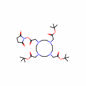 Tri-tert-butyl 2,2′,2″-(10-(2-((2,5-dioxopyrrolidin-1-yl)oxy)-2-oxoethyl)-1,4,7,10-tetraazacyclododecane-1,4,7-triyl)triacetate