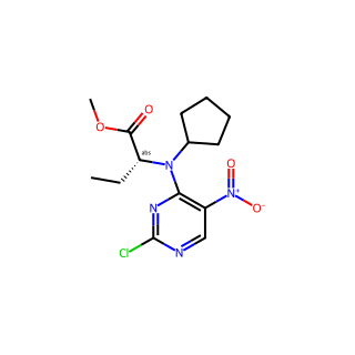 (R)-Methyl 2-((2-chloro-5-nitropyrimidin-4-yl)(cyclopentyl)amino)butanoate