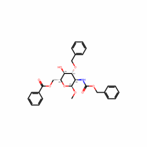 ((2R,3S,4R,5R,6S)-4-(Benzyloxy)-5-(((benzyloxy)carbonyl)amino)-3-hydroxy-6-methoxytetrahydro-2H-pyran-2-yl)methyl benzoate