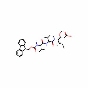 (5S,8S,11S,12R)-11-((S)-sec-butyl)-1-(9H-fluoren-9-yl)-5,8-diisopropyl-12-methoxy-4,10-dimethyl-3,6,9-trioxo-2-oxa-4,7,10-triazatetradecan-14-oic acid
