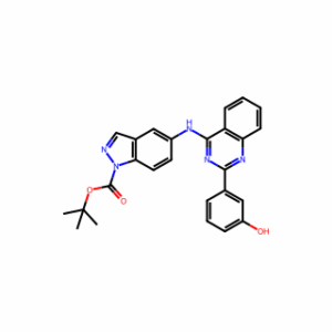 tert-Butyl 5-((2-(3-hydroxyphenyl)quinazolin-4-yl)amino)-1H-indazole-1-carboxylate