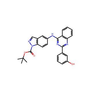 tert-Butyl 5-((2-(3-hydroxyphenyl)quinazolin-4-yl)amino)-1H-indazole-1-carboxylate