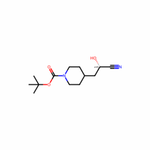 tert-Butyl 4-(2-cyano-2-hydroxyethyl)piperidine-1-carboxylate