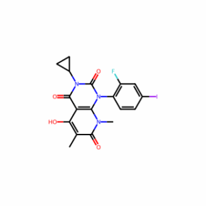 Pyrido[2,3-d]pyrimidine-2,4,7(1H,3H,8H)-trione, 3-cyclopropyl-1-(2-fluoro-4-iodophenyl)-5-hydroxy-6,8-dimethyl-