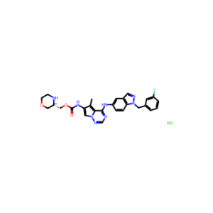 (S)-Morpholin-3-Ylmethyl (4-((1-(3-Fluorobenzyl)-1H-Indazol-5-Yl)Amino)-5-Methylpyrrolo[2,1-f][1,2,4]Triazin-6-Yl)Carbamate Hydrochloride