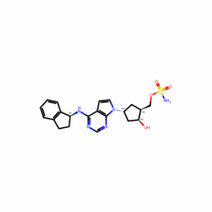 Sulfamic acid, [(1S,2S,4R)-4-[4-[[(1S)-2,3-dihydro-1H-inden-1-yl]amino]-7H-pyrrolo[2,3-d]pyrimidin-7-yl]-2-hydroxycyclopentyl]methyl ester