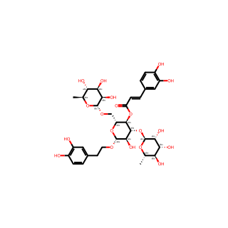 (2R,3R,4R,5R,6R)-6-(3,4-Dihydroxyphenethoxy)-5-hydroxy-4-(((2S,3R,4R,5R,6S)-3,4,5-trihydroxy-6-methyltetrahydro-2H-pyran-2-yl)oxy)-2-((((2R,3R,4R,5R,6S)-3,4,5-trihydroxy-6-methyltetrahydro-2H-pyran-2-yl)oxy)methyl)tetrahydro-2H-pyran-3-yl (E)-3-(3,4-dihyd
