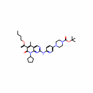 tert-Butyl 4-(6-((6-(1-butoxyvinyl)-8-cyclopentyl-5-methyl-7-oxo-7,8-dihydropyrido[2,3-d]pyrimidin-2-yl)amino)pyridin-3-yl)piperazine-1-carboxylate