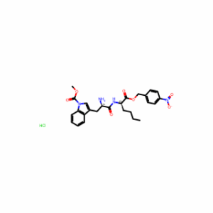 Methyl 3-((R)-2-amino-3-(((R)-1-((4-nitrobenzyl)oxy)-1-oxohexan-2-yl)amino)-3-oxopropyl)-1H-indole-1-carboxylate hydrochloride