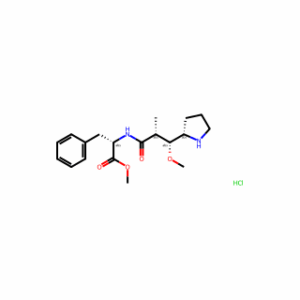 L-Phenylalanine, N-[(2R,3R)-3-methoxy-2-methyl-1-oxo-3-(2S)-2-pyrrolidinylpropyl]-, methyl ester, monohydrochloride (9CI)
