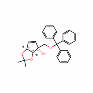 (3aS,4R,6aS)-2,2-Dimethyl-4-((trityloxy)methyl)-4,6a-dihydro-3aH-cyclopenta[d][1,3]dioxol-4-ol