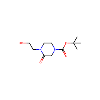 tert-Butyl 4-(2-hydroxyethyl)-3-oxopiperazine-1-carboxylate