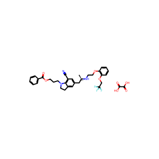 (R)-3-(7-cyano-5-(2-((2-(2-(2,2,2-trifluoroethoxy)phenoxy)ethyl)amino)propyl)indolin-1-yl)propyl benzoate oxalate