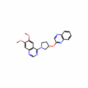 (R)-6,7-Dimethoxy-4-(3-(quinoxalin-2-yloxy)pyrrolidin-1-yl)quinazoline