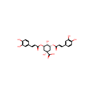 (1α,3R,4α,5R)-3,5-Bis(((E)-3-(3,4-dihydroxyphenyl)acryloyl)oxy)-1,4-dihydroxycyclohexanecarboxylic acid