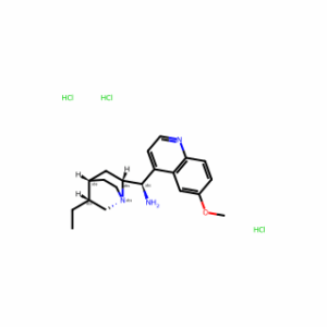 (R)-((1S,2R,4S,5R)-5-ethylquinuclidin-2-yl)(6-methoxyquinolin-4-yl)methanamine trihydrochloride