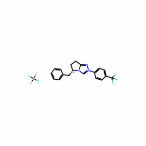 (R)-5-Benzyl-2-(4-(trifluoromethyl)phenyl)-6,7-dihydro-5H-pyrrolo[2,1-c][1,2,4]triazol-2-ium tetrafluoroborate
