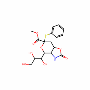 Methyl (phenyl 5-n,4-o-carbonyl-3,5-dideoxy-2-thio-d-glycero-beta-d-galacto-2-nonulopyranosid)onate