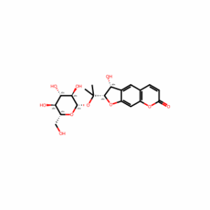 (2S,3R)-2-[1-(β-D-Glucopyranosyloxy)-1-methylethyl]-2,3-dihydro-3-hydroxy-7H-furo[3,2-g][1]benzopyran-7-one