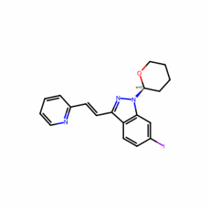 (E)-6-Iodo-3-[2-(pyridin-2-yl)ethenyl]-1-(tetrahydro-2H-pyran-2-yl)-1H-indazole