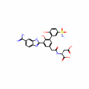 (2-(5-(6-Carbamimidoyl-1H-benzo[d]imidazol-2-yl)-2′,6-dihydroxy-5′-sulfamoyl-[1,1′-biphenyl]-3-yl)acetyl)-L-aspartic acid