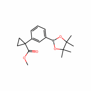 methyl 1-[3-(tetramethyl-1,3,2-dioxaborolan-2-yl)phenyl]cyclopropane-1-carboxylate