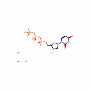 Trisodium ((2R,3S,5R)-5-(2,4-dioxo-3,4-dihydropyrimidin-1(2H)-yl)-3-hydroxytetrahydrofuran-2-yl)methyl triphosphate
