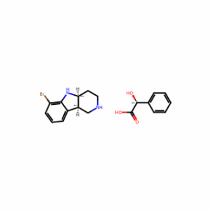 (4aS,9bR)-6-Bromo-2,3,4,4a,5,9b-hexahydro-1H-pyrido[4,3-b]indole (S)-2-hydroxy-2-phenylacetate