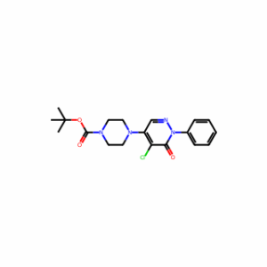 TERT-BUTYL 4-(5-CHLORO-6-OXO-1-PHENYL-1,6-DIHYDROPYRIDAZIN-4-YL)PIPERAZINE-1-CARBOXYLATE