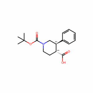 trans-1-(tert-Butoxycarbonyl)-3-phenylpiperidine-4-carboxylic acid