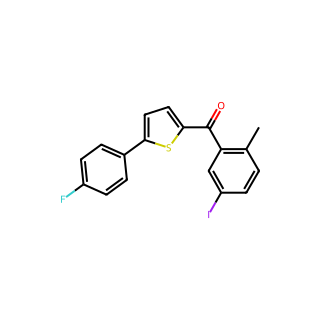 (5-(4-Fluorophenyl)thiophen-2-yl)(5-iodo-2-methylphenyl)methanone