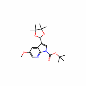 tert-butyl 5-methoxy-3-(4,4,5,5-tetramethyl-1,3,2-dioxaborolan-2-yl)-1h-pyrrolo[2,3-b]pyridine-1-carboxylate