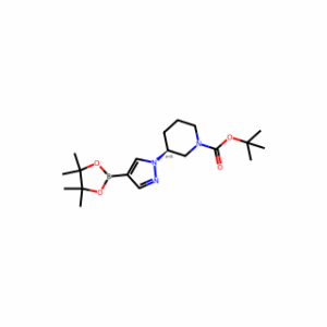 tert-Butyl 3-(4-(4,4,5,5-tetramethyl-1,3,2-dioxaborolan-2-yl)-1H-pyrazol-1-yl)piperidine-1-carboxylate
