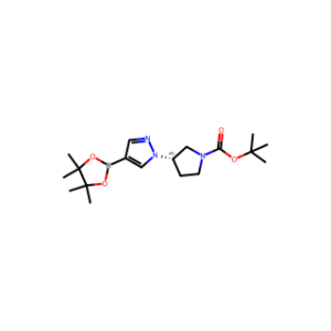 (S)-tert-Butyl 3-(4-(4，4，5，5-tetramethyl-1，3，2-dioxaborolan-2-yl)-1H-pyrazol-1-yl)pyrrolidine-1-carboxylate