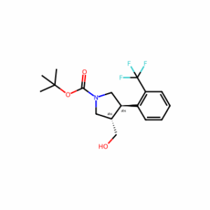 tert-Butyl (3s,4r)-3-(hydroxymethyl)-4-[2-(trifluoromethyl)phenyl]pyrrolidine-1-carboxylate